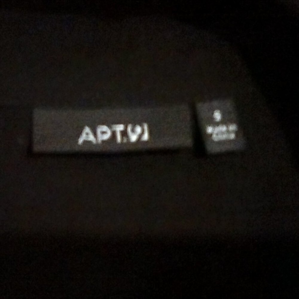 APT 9, BLACK LS BLOUSE, SIZE SMALL